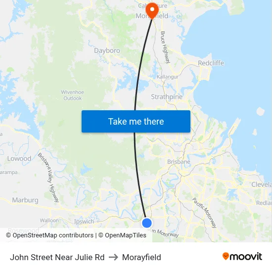 John Street Near Julie Rd to Morayfield map