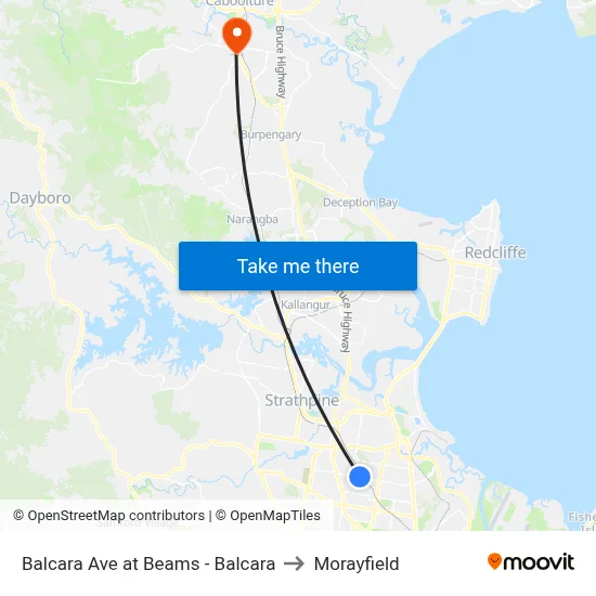 Balcara Ave at Beams - Balcara to Morayfield map