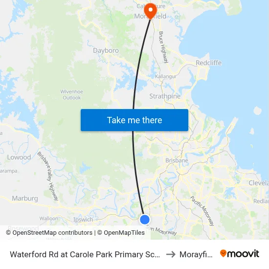 Waterford Rd at Carole Park Primary School to Morayfield map
