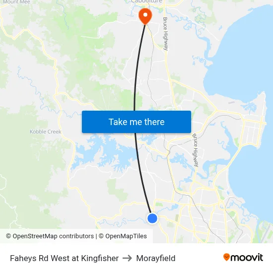 Faheys Rd West at Kingfisher to Morayfield map