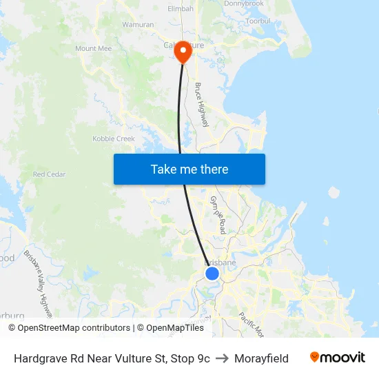 Hardgrave Rd Near Vulture St, Stop 9c to Morayfield map