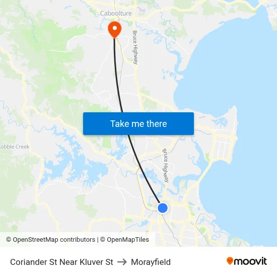 Coriander St Near Kluver St to Morayfield map