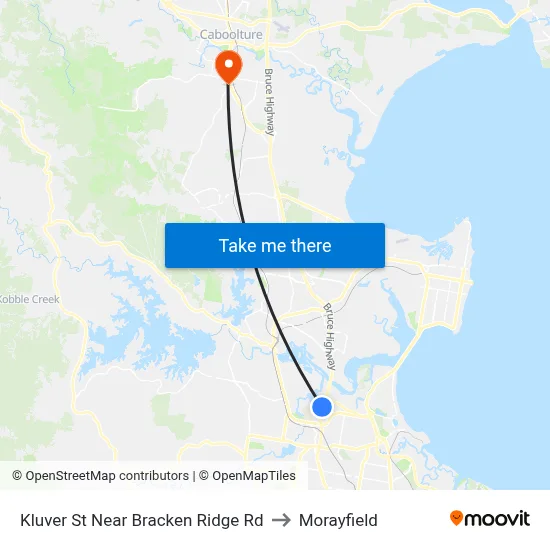 Kluver St Near Bracken Ridge Rd to Morayfield map