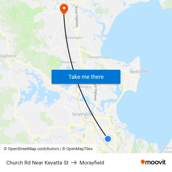 Church Rd Near Keyatta St to Morayfield map