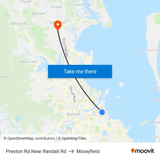 Preston Rd Near Randall Rd to Morayfield map