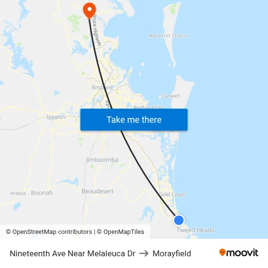 Nineteenth Ave Near Melaleuca Dr to Morayfield map