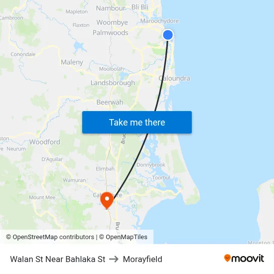 Walan St Near Bahlaka St to Morayfield map