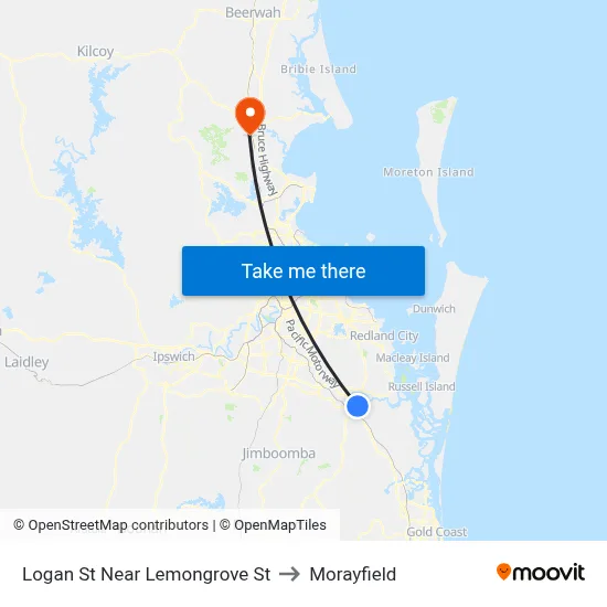 Logan St Near Lemongrove St to Morayfield map