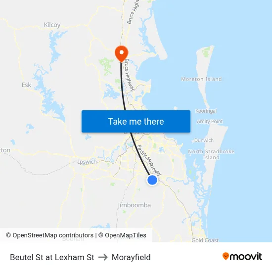 Beutel St at Lexham St to Morayfield map