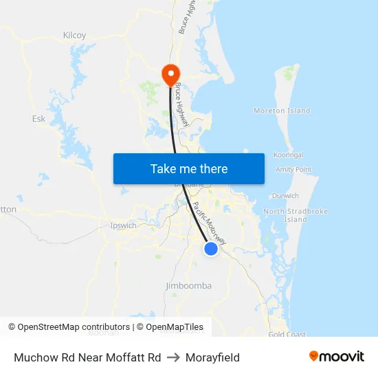 Muchow Rd Near Moffatt Rd to Morayfield map
