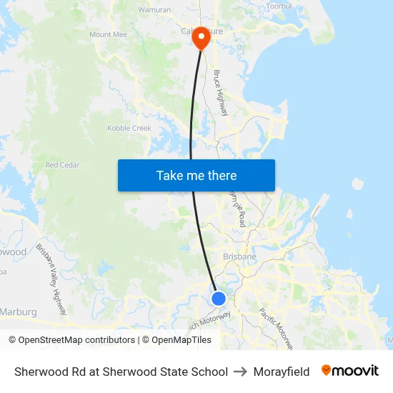 Sherwood Rd at Sherwood State School to Morayfield map