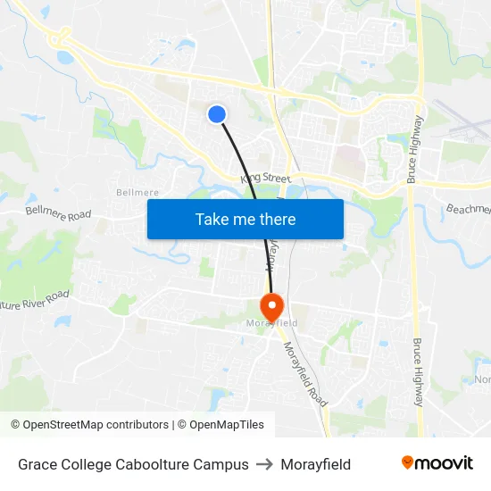 Grace College Caboolture Campus to Morayfield map