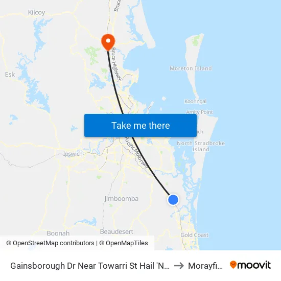 Gainsborough Dr Near Towarri St Hail 'N' Ride to Morayfield map