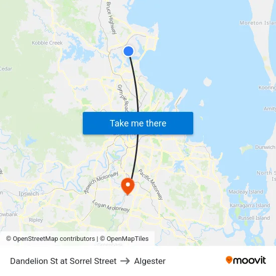 Dandelion St at Sorrel Street to Algester map