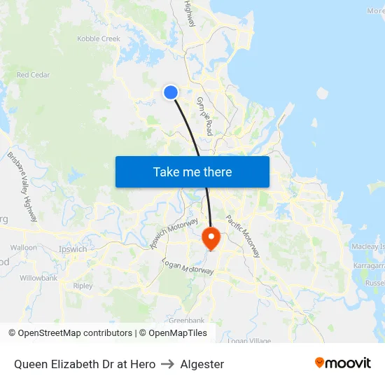 Queen Elizabeth Dr at Hero to Algester map