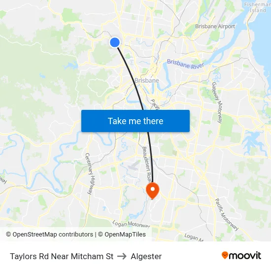 Taylors Rd Near Mitcham St to Algester map