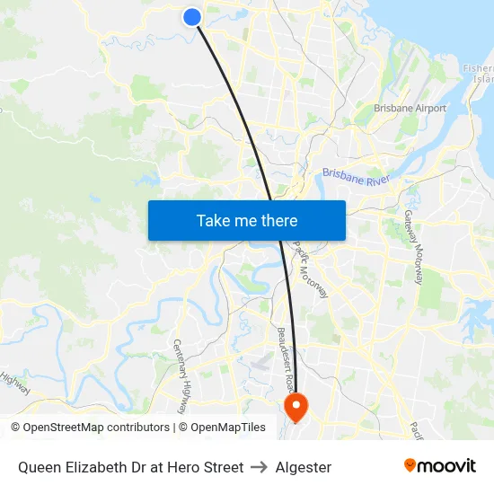 Queen Elizabeth Dr at Hero Street to Algester map