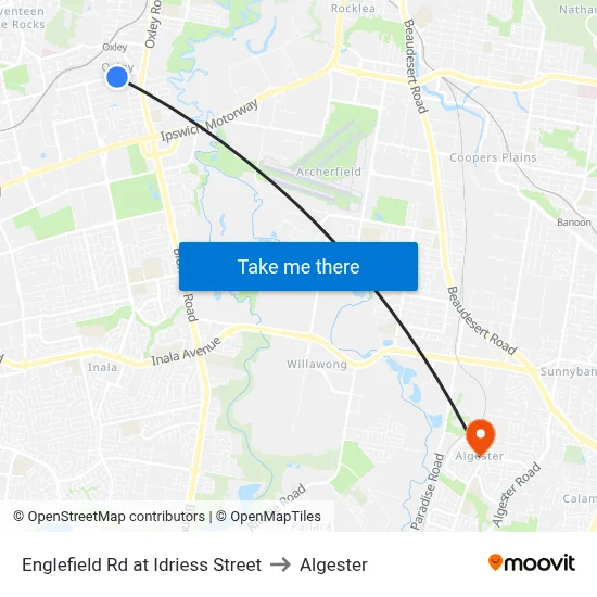 Englefield Rd at Idriess Street to Algester map
