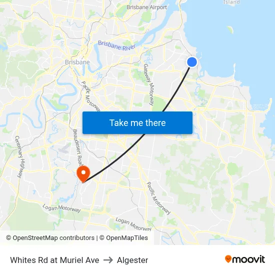 Whites Rd at Muriel Ave to Algester map