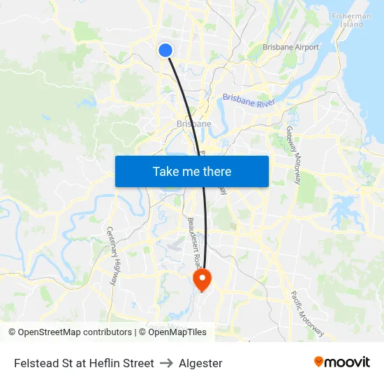 Felstead St at Heflin Street to Algester map