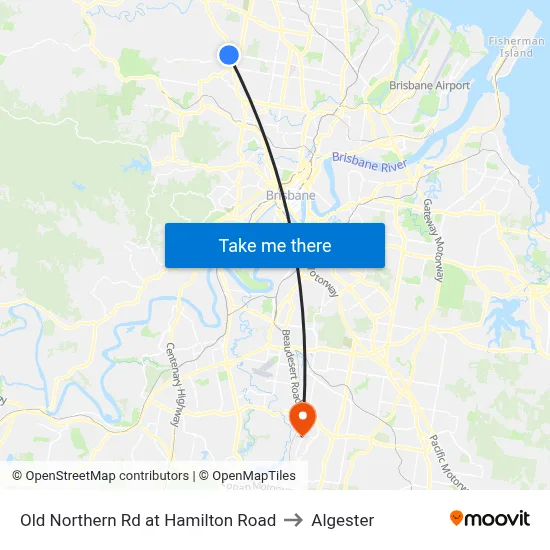 Old Northern Rd at Hamilton Road to Algester map