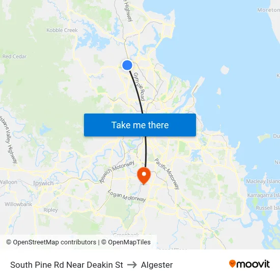 South Pine Rd Near Deakin St to Algester map