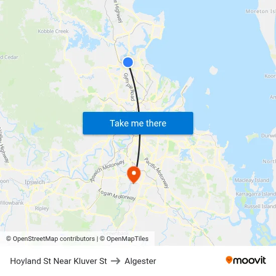 Hoyland St Near Kluver St to Algester map