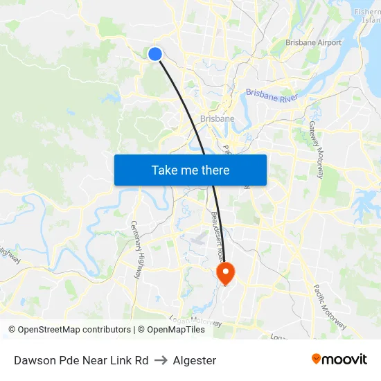 Dawson Pde Near Link Rd to Algester map