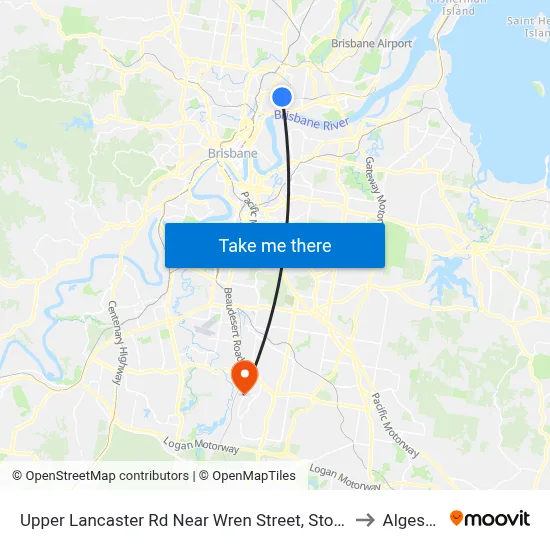 Upper Lancaster Rd Near Wren Street, Stop 25 to Algester map