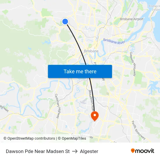 Dawson Pde Near Madsen St to Algester map