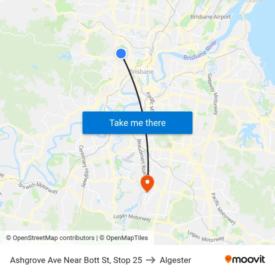 Ashgrove Ave Near Bott St, Stop 25 to Algester map