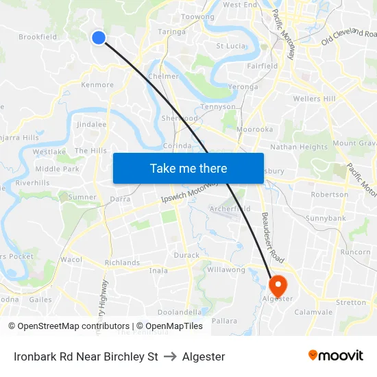 Ironbark Rd Near Birchley St to Algester map