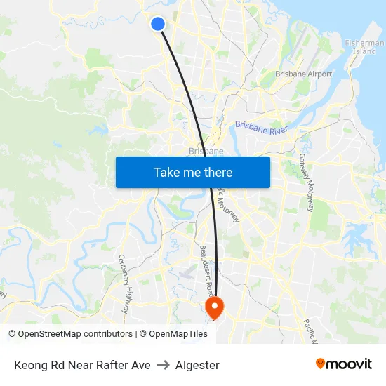 Keong Rd Near Rafter Ave to Algester map