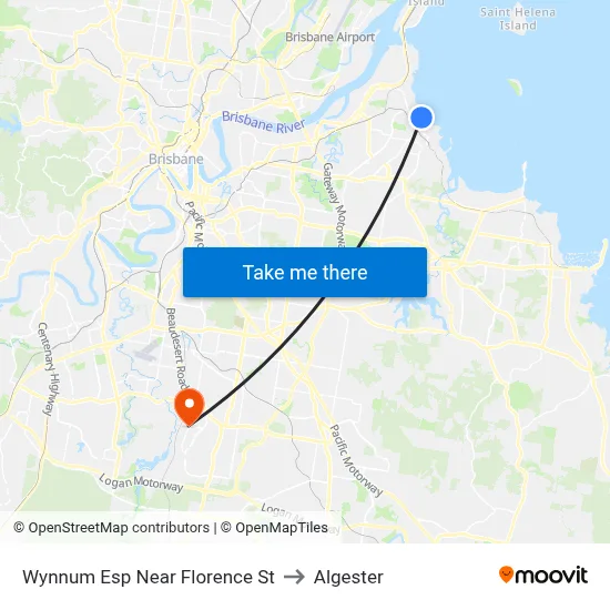Wynnum Esp Near Florence St to Algester map