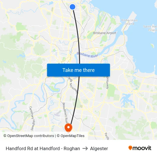 Handford Rd at Handford - Roghan to Algester map