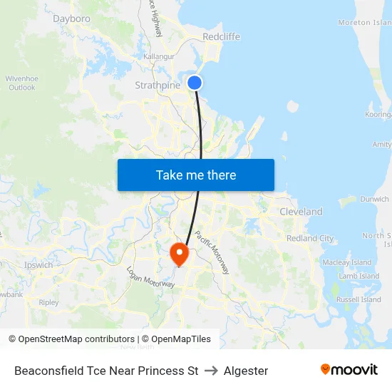 Beaconsfield Tce Near Princess St to Algester map