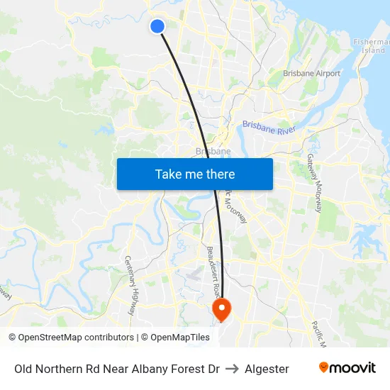 Old Northern Rd Near Albany Forest Dr to Algester map