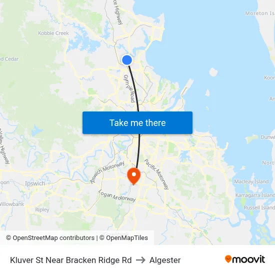 Kluver St Near Bracken Ridge Rd to Algester map