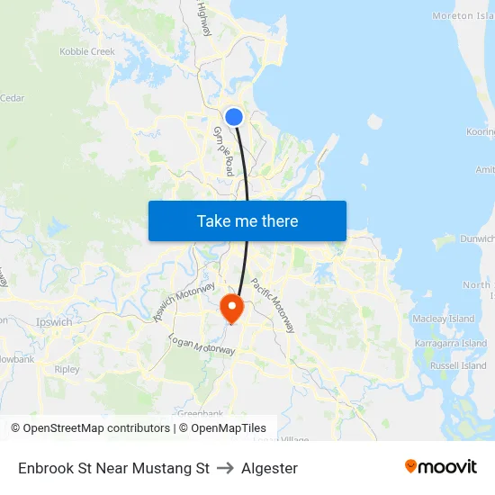 Enbrook St Near Mustang St to Algester map