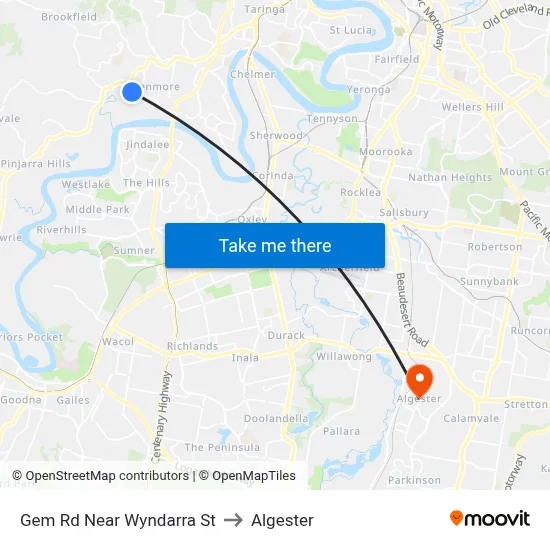 Gem Rd Near Wyndarra St to Algester map