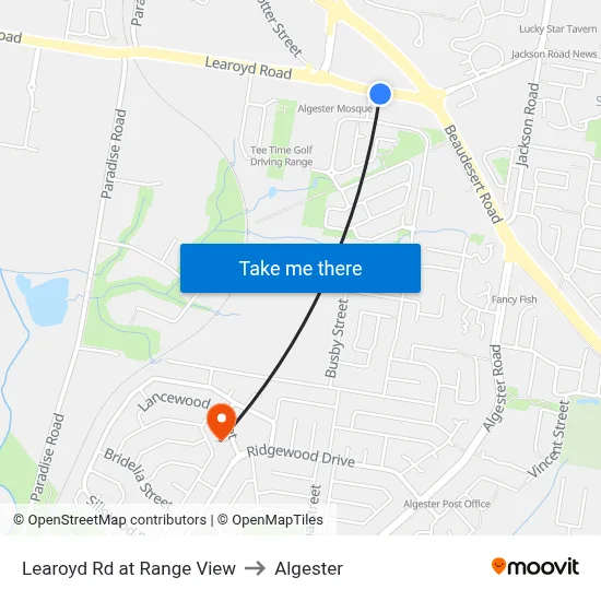 Learoyd Rd at Range View to Algester map