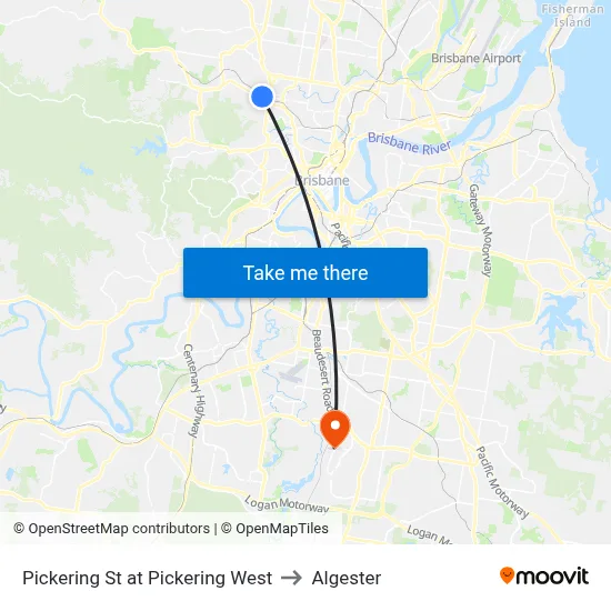 Pickering St at Pickering West to Algester map