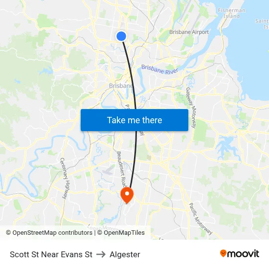 Scott St Near Evans St to Algester map