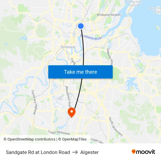 Sandgate Rd at London Road to Algester map