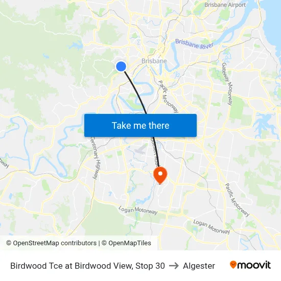 Birdwood Tce at Birdwood View, Stop 30 to Algester map