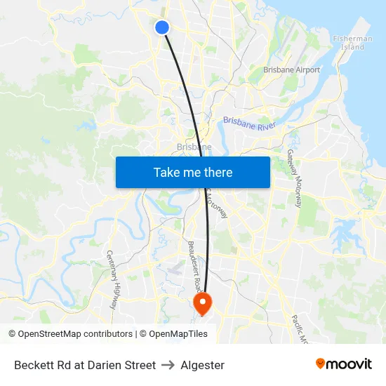 Beckett Rd at Darien Street to Algester map
