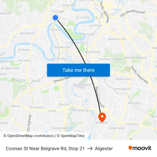 Coonan St Near Belgrave Rd, Stop 21 to Algester map