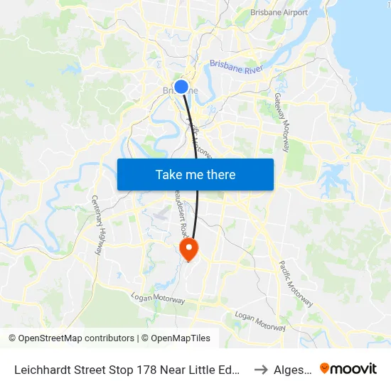 Leichhardt Street Stop 178 Near Little Edward St to Algester map