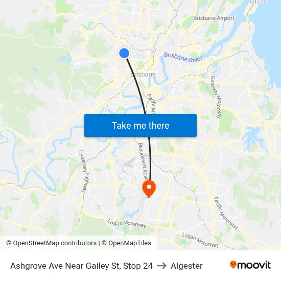 Ashgrove Ave Near Gailey St, Stop 24 to Algester map