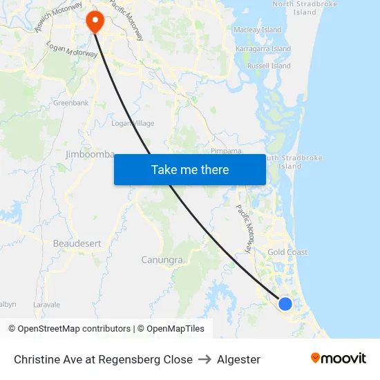 Christine Ave at Regensberg Close to Algester map